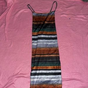 gorgeous bodycon colorful maxi dress